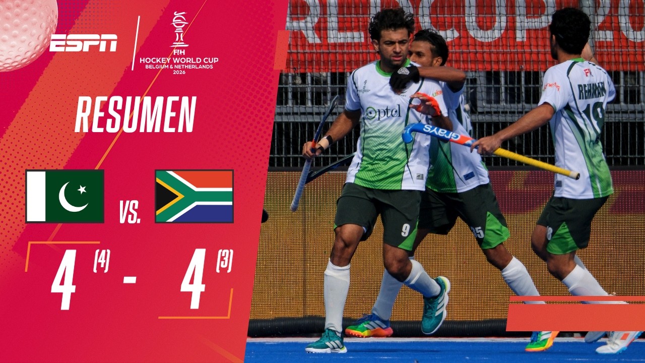 PARTIDAZO Y VICTORIA DE PAKISTÁN EN LOS SHOOT OUTS TRAS EL EMPATE | Pakistán 4-4 Sudáfrica | RESUMEN