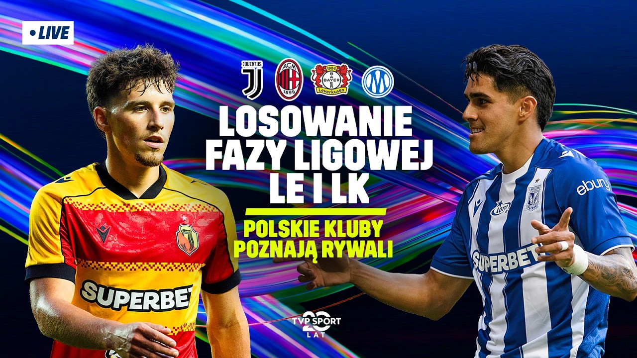 Losowanie Ligi Europy 2026/2027 [NA ŻYWO]. Lech Poznań i Jagiellonia poznają rywali
