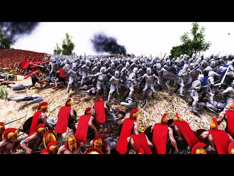 35,000 SPARTANS Vs 55,000 MEDIEVAL UNITS ULTIMATE EPIC BATTLE SIMULATOR UEBS