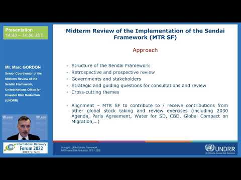 IRP Forum 2022: Mr. Marc Gordon, Senior Coordinator ... - YouTube