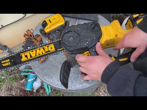 How to replace a Dewalt 12in chainsaw chain