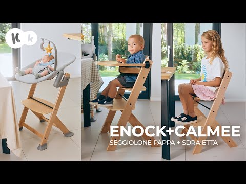 Enock High Chair In Natural Wood 4-in-1 With Soother