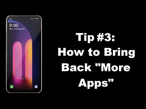 LG V60 ThinQ Tip #3: How to Bring Back "More Apps"