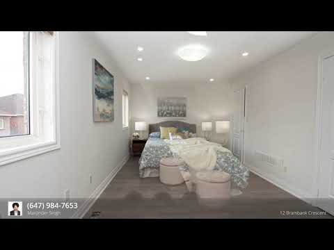 Home for sale at 12 Brambank Crescent, Brampton, ON L7A 1T9