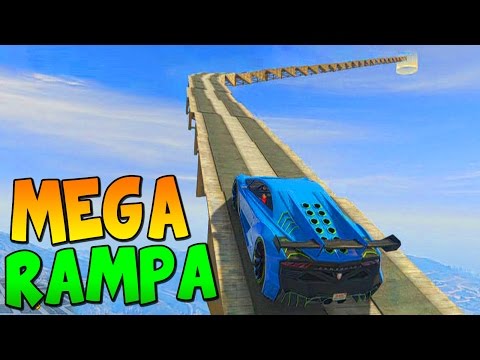 MEGA RAMPA BESTIAL!! SÚPER GUAY!! - Gameplay GTA 5 Online Funny Moments (Carrera GTA V PS4)