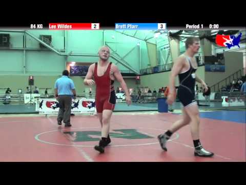 Lee Wildes vs. Brett Pfarr at 2013 ASICS University Nationals - GR