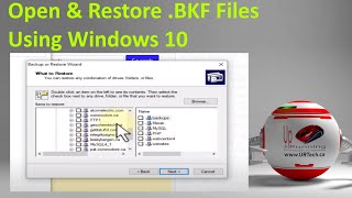 How To Open, Extract & Restore .BKF Windows Backup Files in Windows 10