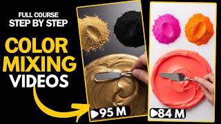 Create Viral Pigment mixing Videos with AI (FREE & Bulk)