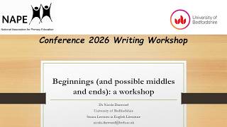 NAPE Conference - Writing Workshop: Beginnings, Middles and Ends