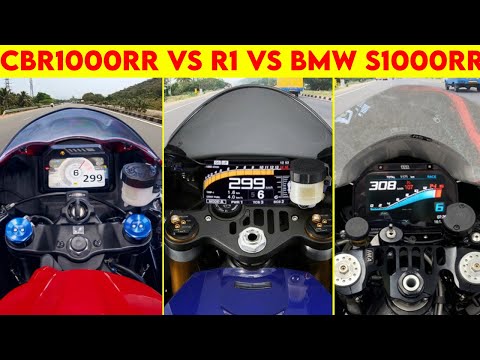 CBR 1000 RR VS BMW S1000RR VS Yamaha R1 | 0 TO 400 | TOPSPEED !!!