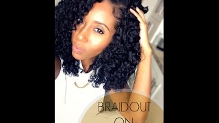 Perfect Braidout on Relaxed Hair