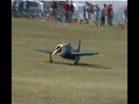 Radio Control Warbird field fire!