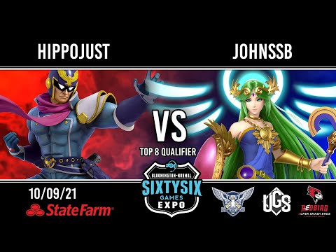 Sixtysix Games - Top 8 Qualifier - HippoJust(Captain Falcon) Vs. JohnSSB(Palutena)