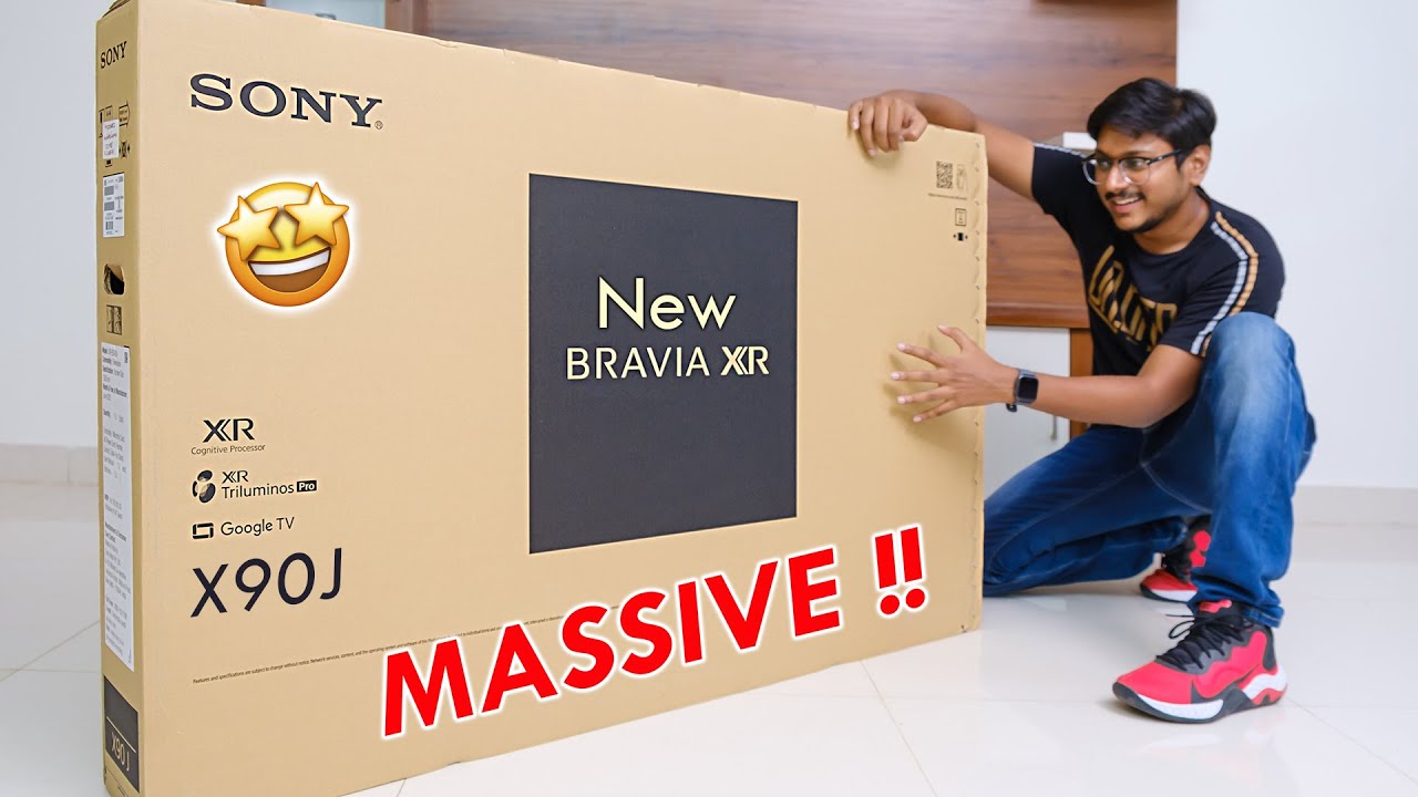 My Most Expensive TV is here... Sony X90J Unboxing !! 😱🔥