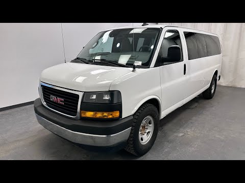 2019 GMC Savana Passenger RWD 3500 155" LT in White for sale at Davis GMC Buick Lethbridge in Lethbridge, AB