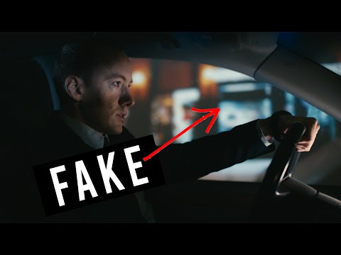FILMING FAKE CAR SCENES, CAMERA TRICKS LIKE HOLLYWOOD (Poor Man's Process)