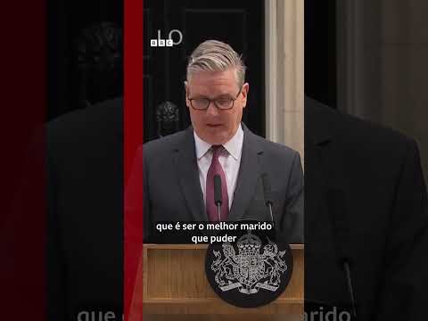 O momento em que primeiro-ministro britânico renuncia ao cargo 🚨🇬🇧