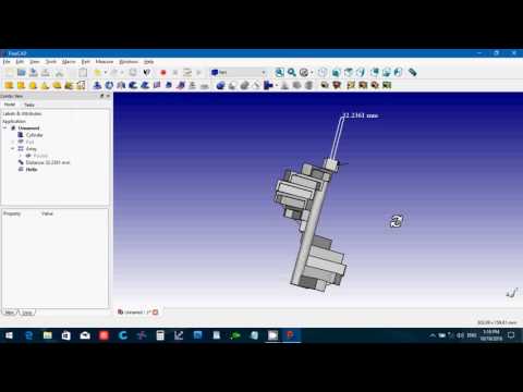 FreeCAD 0.16 Creating Spiral Stairs Tutorial