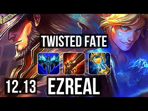 TWISTED FATE vs EZREAL (MID) | 4/0/12, 3.5M mastery, 600+ games | NA Master | 12.13