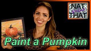 HOW TO Paint a Pumpkin! EASY PAINTING Tutorial