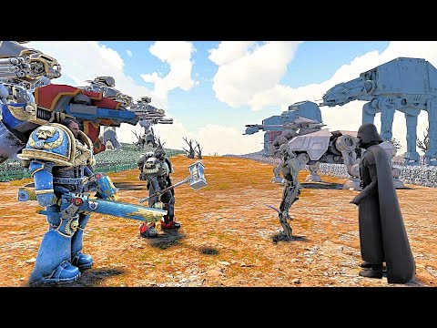 Darth Vader vs Captain Titus Primaris - UEBS 2 | Ultimate Epic Battle Simulator 2