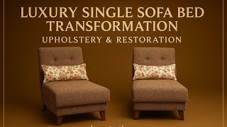 Luxury Single Sofa Bed Transformation | Upholstery & Restoration