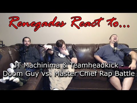Renegades React to... JT Machinima & Teamheadkick - Doom Guy vs. Master Chief Rap Battle