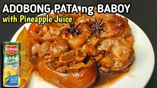 Adobong Pata with Pineapple Juice