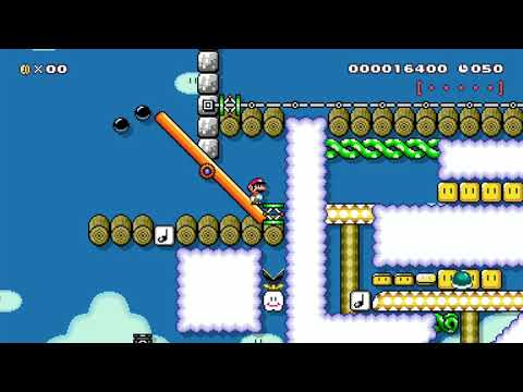 No Button Level 2 by Austinese 🍄 Super Mario Maker 2 #amk