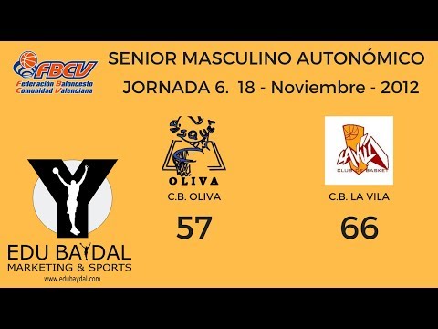 JORNADA 6. CLUB BALONCESTO OLIVA - CLUB BASKET LA VILA