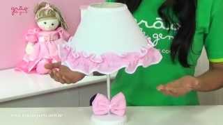Abajur Luxo Rosa | Ref: 46923