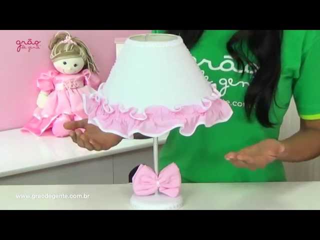 Abajur Luxo Rosa | Ref: 46923