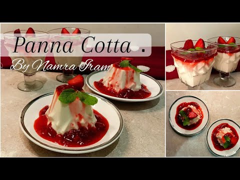 Panna Cotta | Traditional Italian Dessert | Silky Smooth | With Berry Sauce | Agar Agar