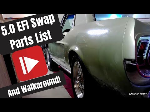 5.0 Swap into 1967/1968 Mustang with T5, and 8.8 Rearend - Parts List and Walk Around!