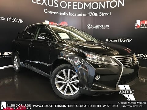 Used 2015 Black Lexus RX 350 AWD Technology Walkaround Review | Stony Plain Alberta