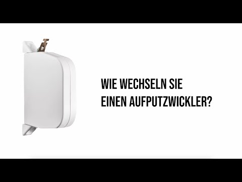Aufputz Gurtwickler selbst wechseln Schritt für Schritt Anleitung DIY