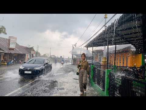 Super Heavy Rain In Indonesian, Walking In The Rain, Insomnia disappears instantly 😴