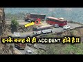 Rash driving of scorpio driver at hair pin bend road | truck stops at ghat | gaganbawda ghat