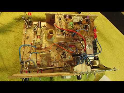 The TRF radio for LW and MW working on a long wire antenna: final setup demo and front end schematic
