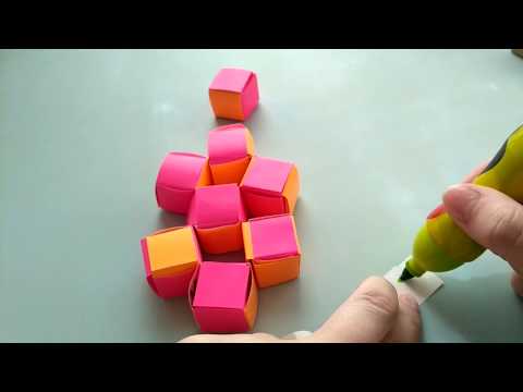 DIY Идеи Движущиеся кубики из бумаги | Волшебные пазлы своими руками
