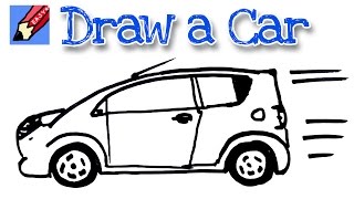 How to draw a car real easy  | Step by Step with Easy, Spoken Instructions