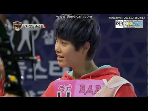 [HD]130211 B.A.P VS. ZE:A (ARCHERY) @ ISC