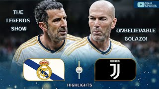 A MAGIA NÃO ACABA! ZIDANE E FIGO MESMO APOSENTADOS DÃO ESPETÁCULO E SÃO APLAUDIDOS NO BERNABÉU !