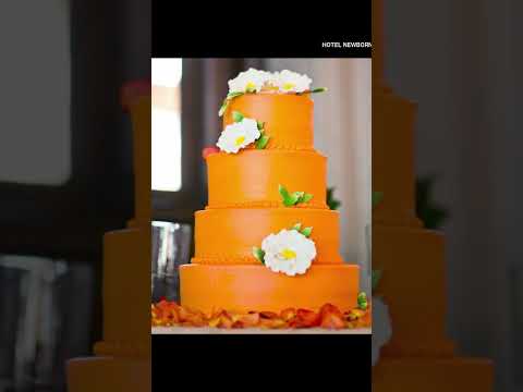 Orange Theme Cake #shorts #hotel newborn