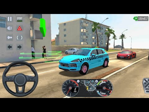 Taxi SIM 2020 | SUV Porsche Cayenne Turbo Driving Miami City Android Gameplay Drive In US