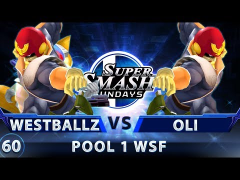 SSS 60 - Westballz (Falcon/Fox/Falco) vs. Oli (Falcon) - SSBM Pool 1 WSF - Smash Melee