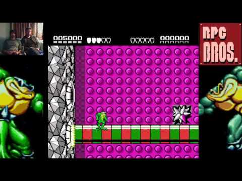 Let's Play Battletoads Stage 6 - Karnath's Lair Snake Pit