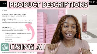 HOW TO WRITE PRODUCT DESCRIPTIONS USING AI | Chat GPT For Small Businesses