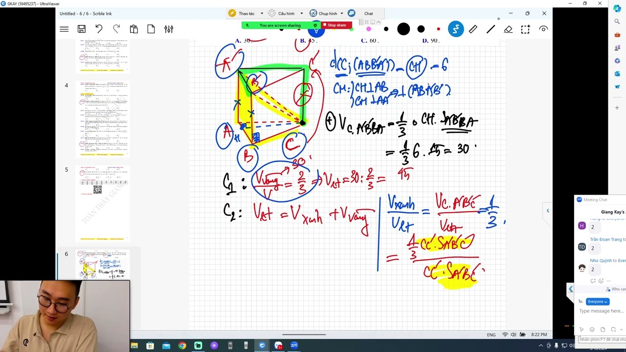 TỔNG ÔN TỶ LỆ THỂ TÍCH BUỔI 2