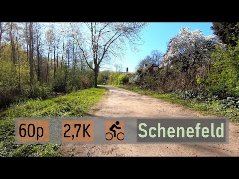 【60p】Spring Bicycle tour in Schenefeld | Pinneberg District 🇩🇪